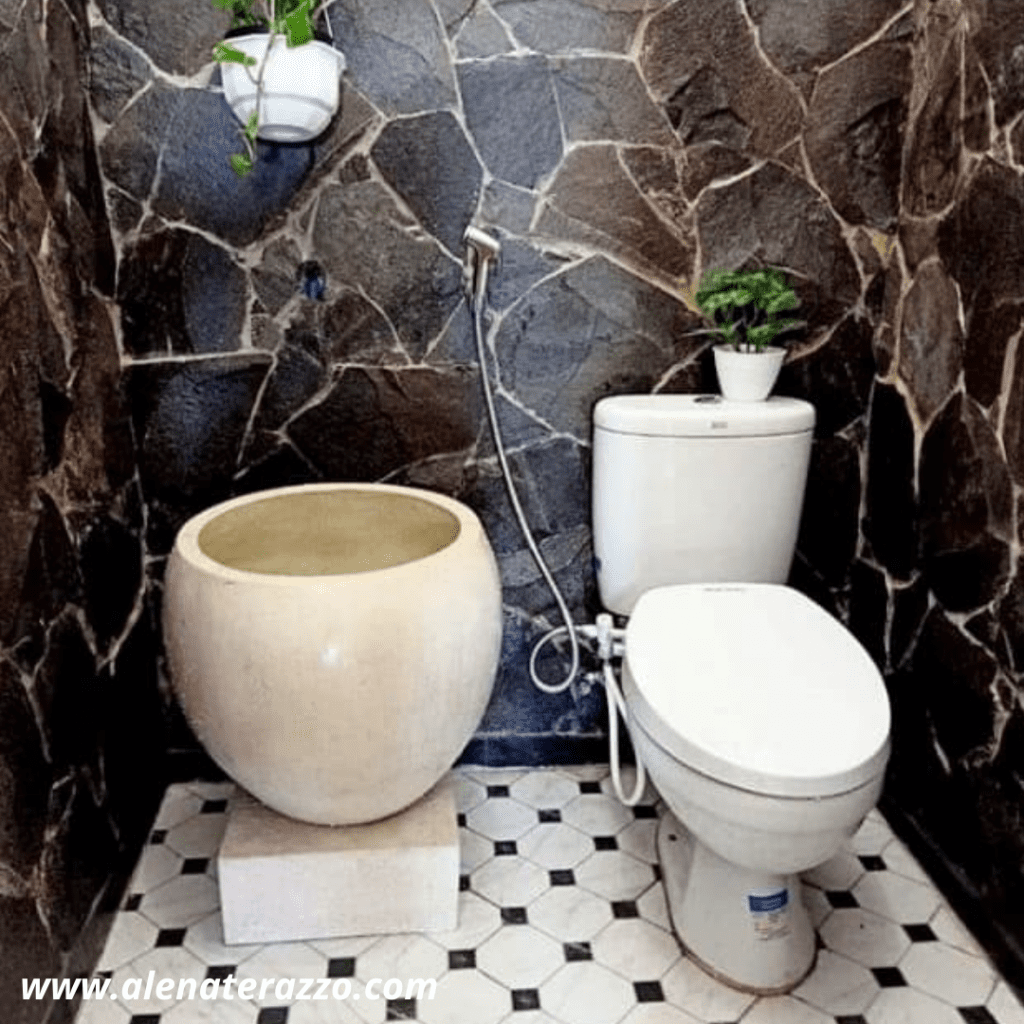 bak mandi terazzo minimalis