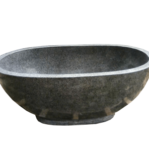 Bathtub Terazzo Tipe Oval (Hitam)