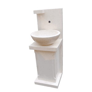Wastafel Terrazzo Tipe Pedestal Bali (Putih)