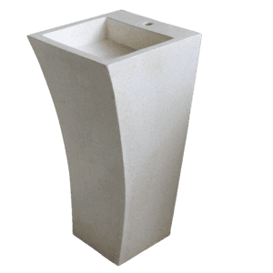 Wastafel Terrazzo Tipe Pedestal Melengkung