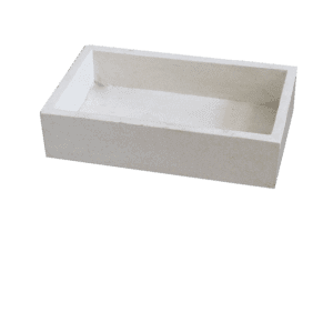 Wastafel Terrazzo Tipe Meja Kotak (Putih)
