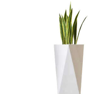 Pot Terrazzo Tipe Piramid Ukir Mini