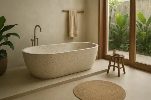 Ukuran kamar mandi dengan bathtub