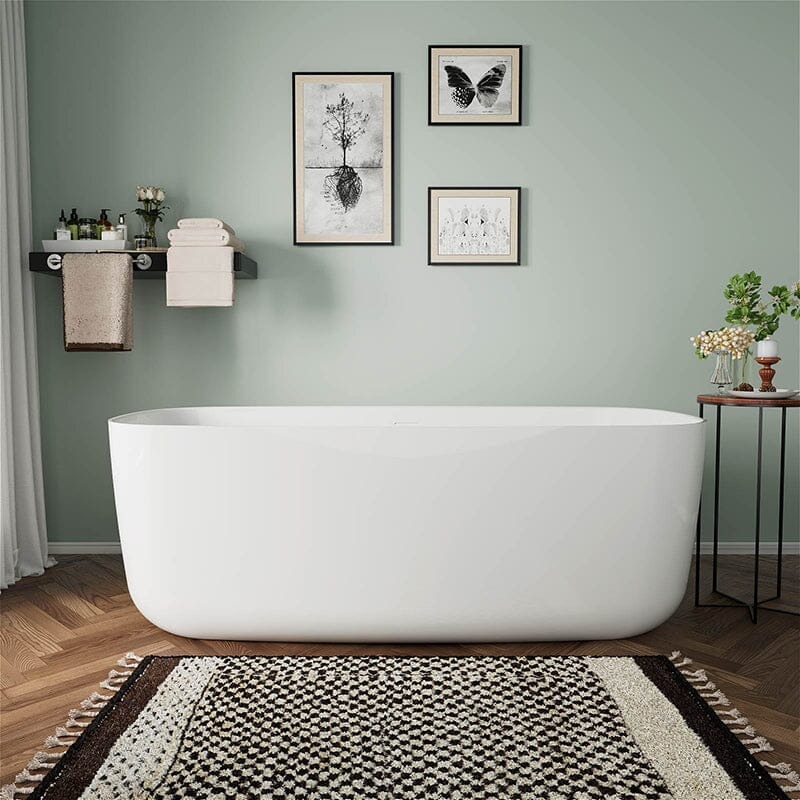 bathtub persegi melengkung