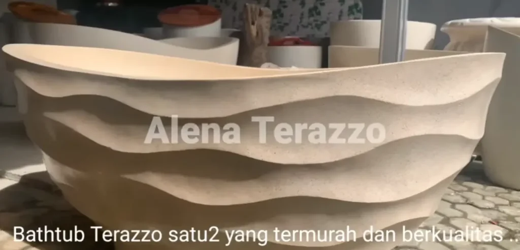Battub teraso tipe gelombang di alea terazzo