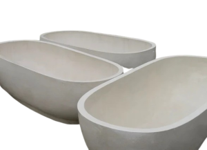bathub teraso oval putih